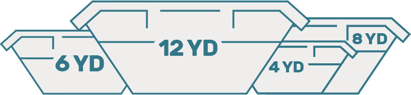 Company van and crew preparing for commercial waste collection