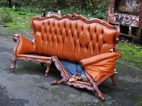 Illustration of cookies and waste removal service